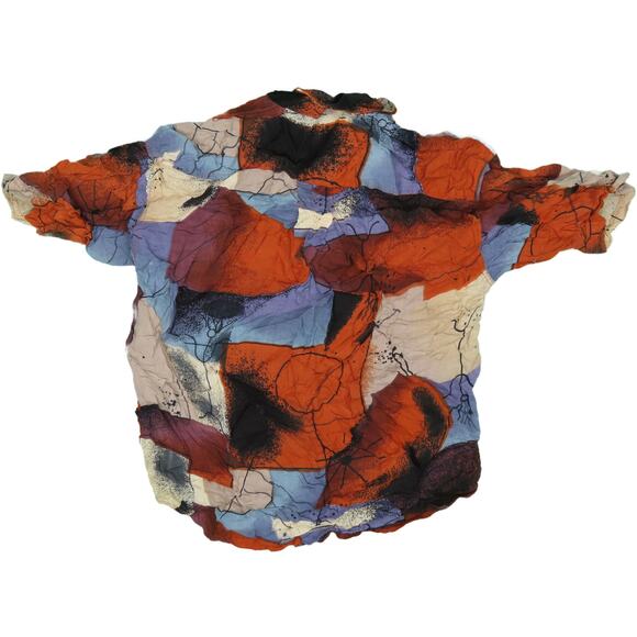 Vintage Goouch Abstract Button Down Shirt M - Picture 2 of 3